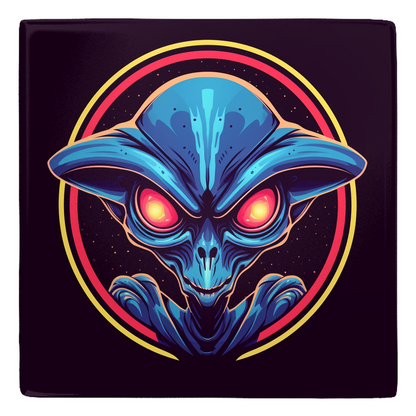 Alien Head Metal Magnets-4 pack-2x2 - 4