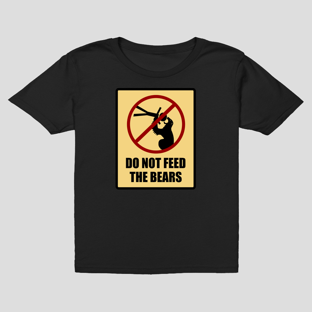 Do Not Feed the Bears T-shirt, Medium, Black 