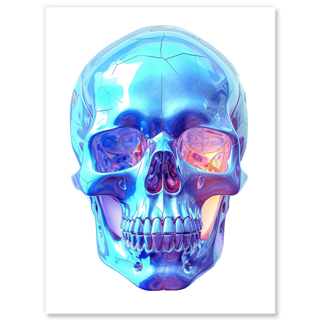 Crystal Skull Sticker 2.63" x 3.63"