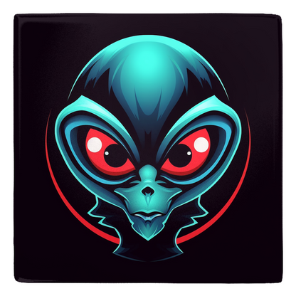 Alien Head Metal Magnets-4 pack-2x2 - 3