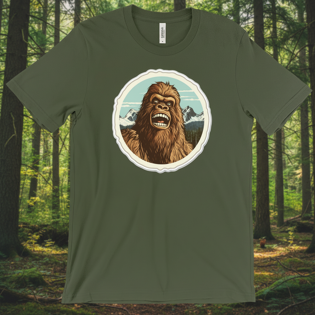 Bigfoot -shirt in Military Green