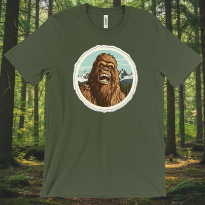 Bigfoot -shirt in Military Green
