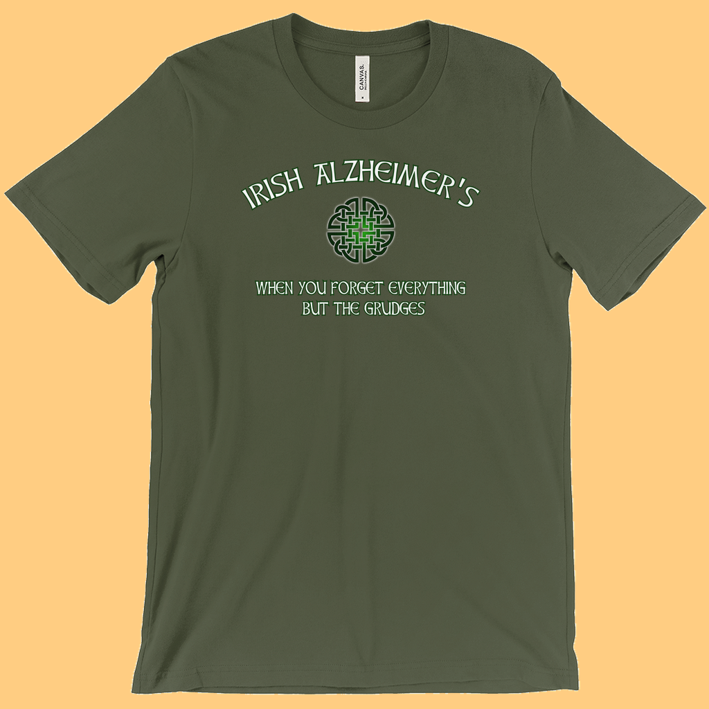 Irish Alzheimers T-Shirt  (Adult Sizes) -21