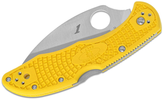 Salt 2 Wharncliffe Knife Yellow FRN C88PWCYL2