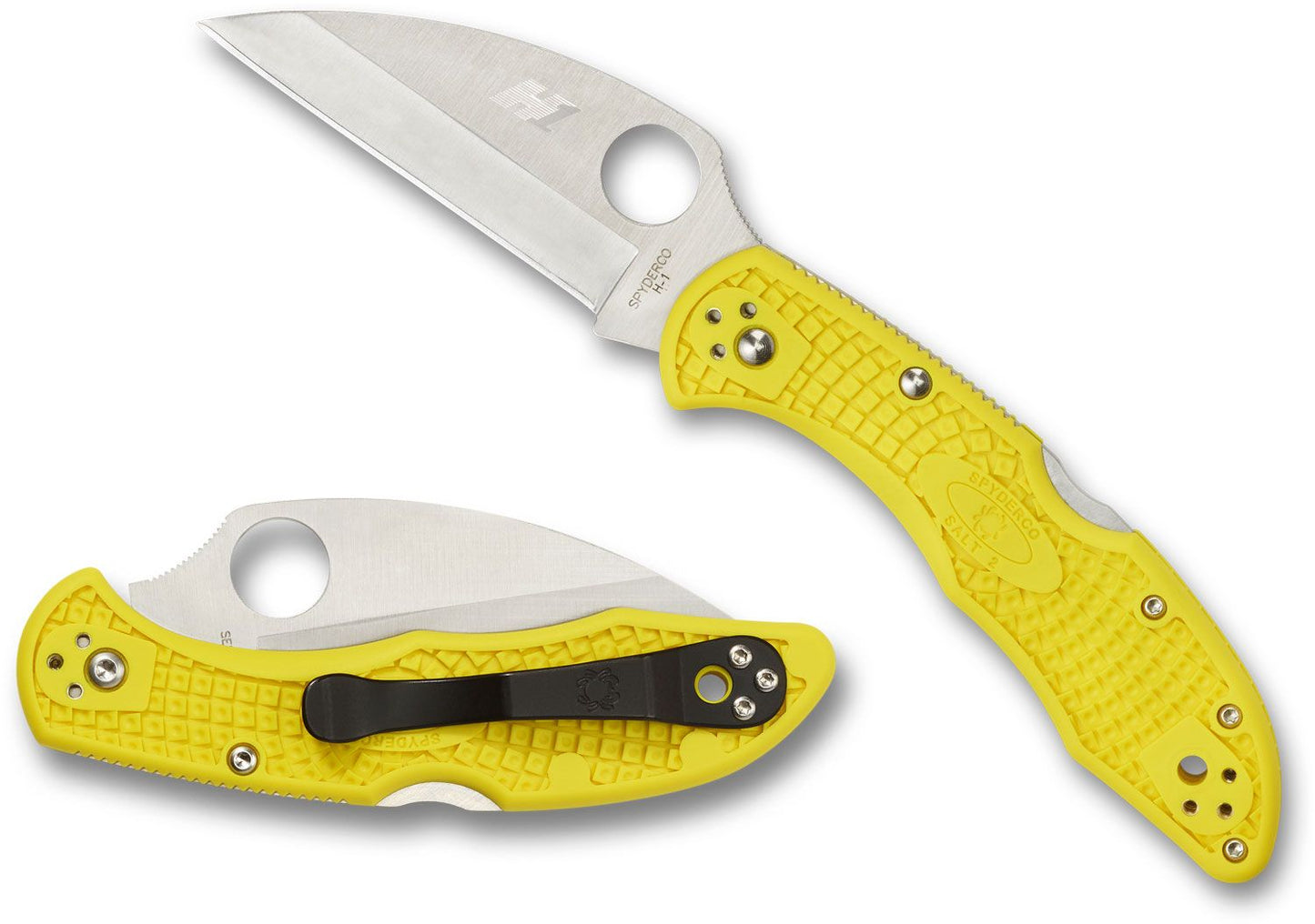 Salt 2 Wharncliffe Knife Yellow FRN C88PWCYL2